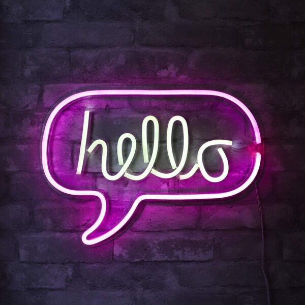 Hello LED Neon Message Sign